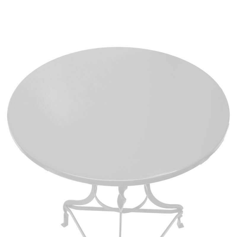 Τραπέζι Noah  μεταλλικό λευκό Φ58x72εκ