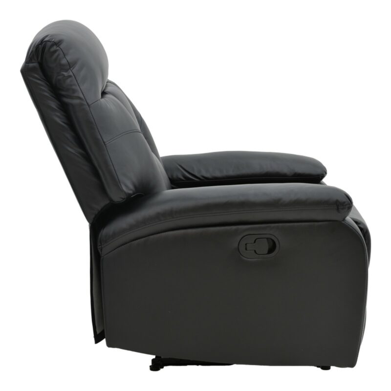 Πολυθρόνα relax μαύρο PU 80x94x102εκ - Image 4