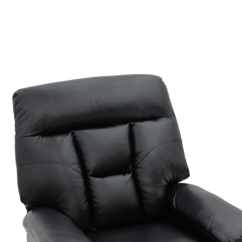 Πολυθρόνα relax μαύρο PU 80x94x102εκ - Image 5
