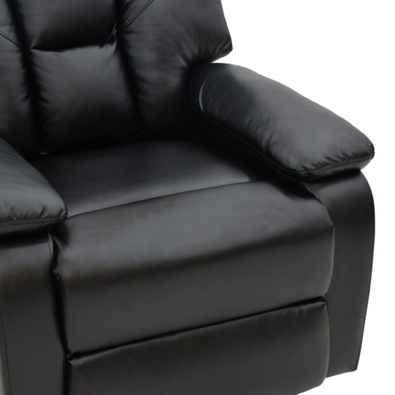 Πολυθρόνα relax μαύρο PU 80x94x102εκ - Image 7