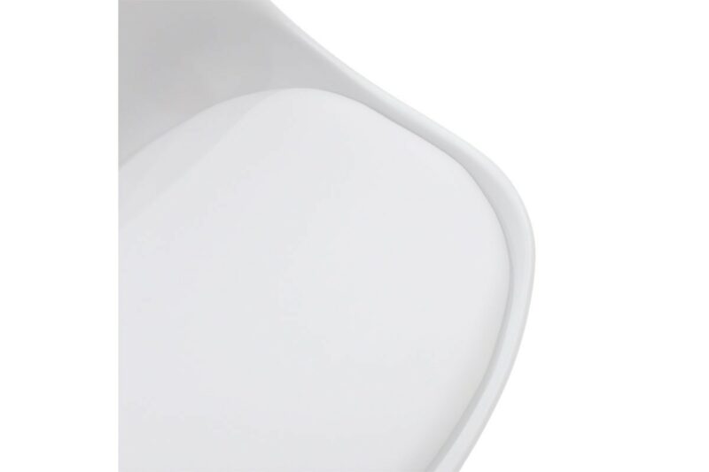Καρέκλα Gaston PP-PU λευκό-φυσικό πόδι 53.5x48.5x83εκ - Image 6