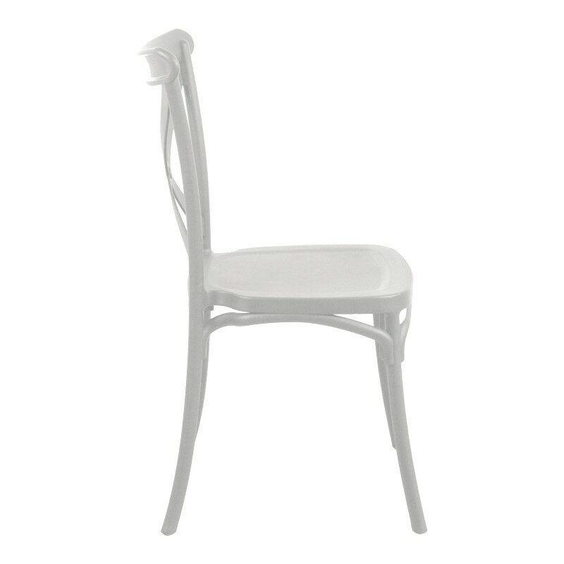 Καρέκλα pp σε λευκή απόχρωση 38x46.5x82εκ