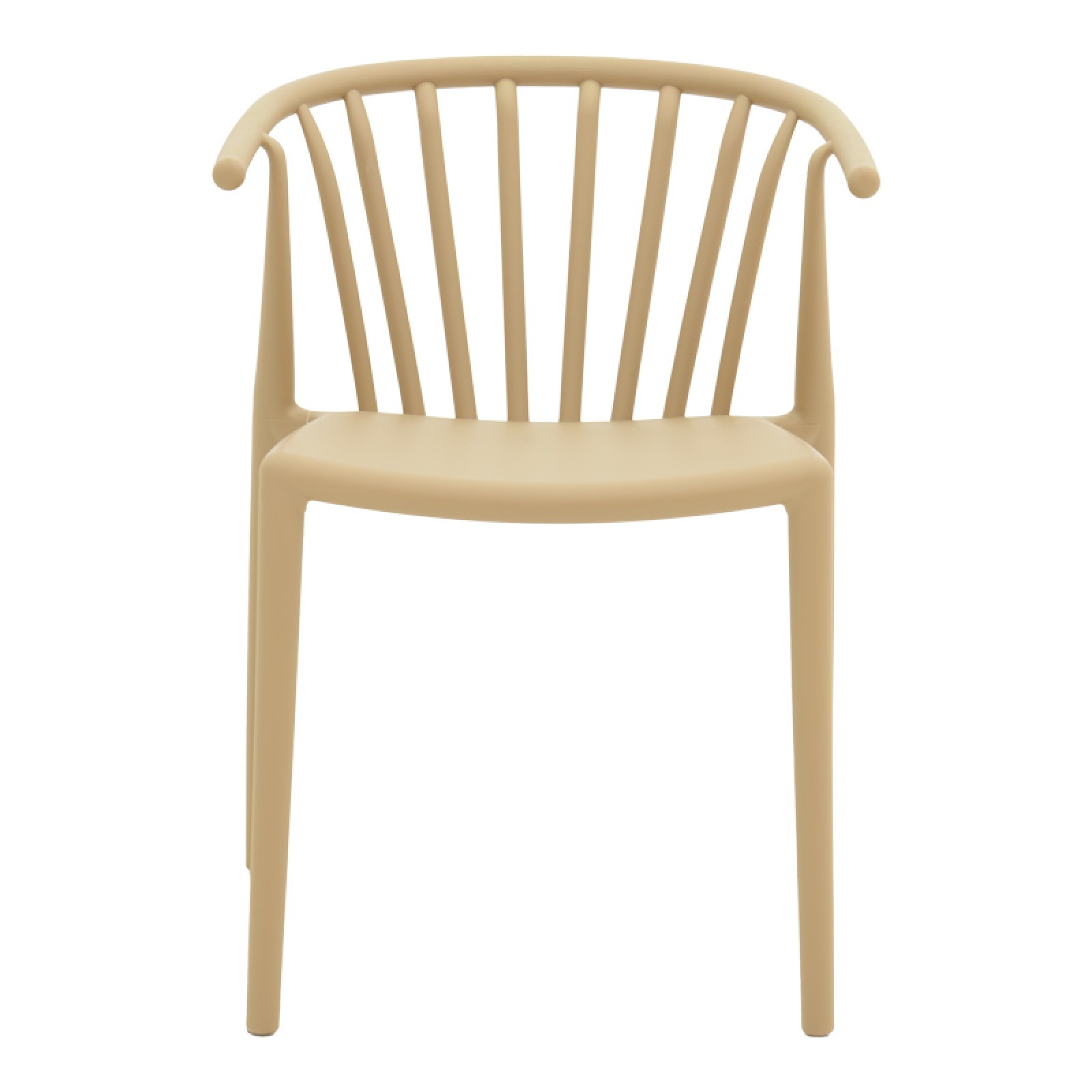 Πολυθρόνα pp σε ανοιχτή απόχρωση cappuccino 55x53x73εκ - Image 4