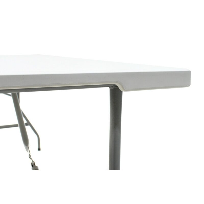 Τραπέζι catering πτυσσόμενο-βαλίτσα λευκό 152x70x74εκ - Image 3
