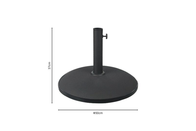Βάση ομπρέλας  τσιμέντο μαύρο 25kg Φ50εκ - Image 2