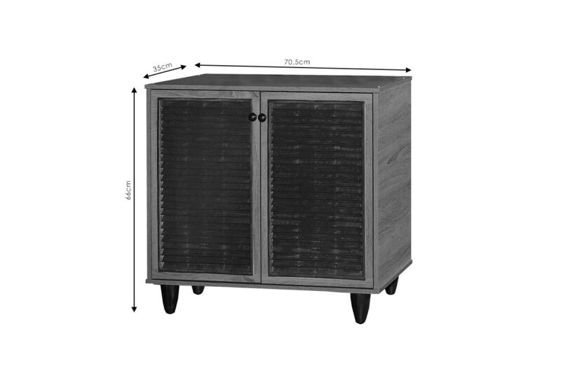 Παπουτσοθήκη-ντουλάπι Ronan  χρώμα φυσικό 70.5x35x66εκ - Image 4