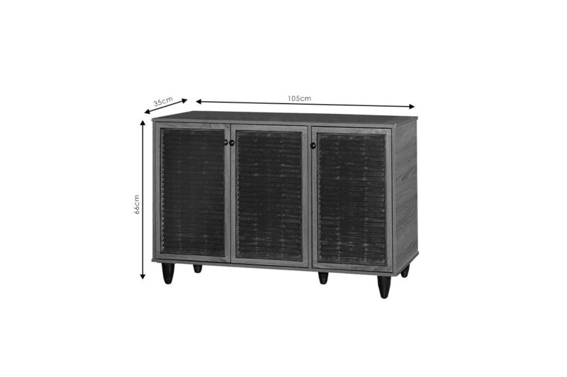 Παπουτσοθήκη-ντουλάπι Ronan  χρώμα φυσικό 105x35x66εκ - Image 4
