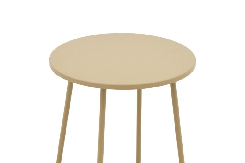 Τραπέζι Bramwell μέταλλο μπεζ Φ40x50εκ - Image 3