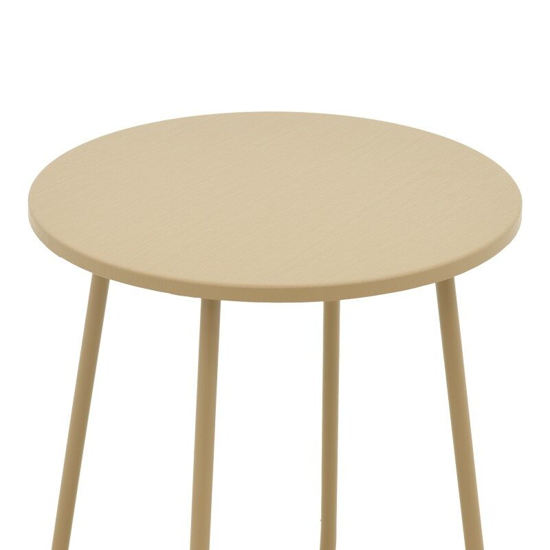 Τραπέζι Bramwell μέταλλο μπεζ Φ40x50εκ