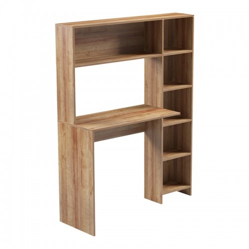 Γραφείο με βιβλιοθήκη Janson  σε oak απόχρωση 113.2x40x141.8εκ - Image 2