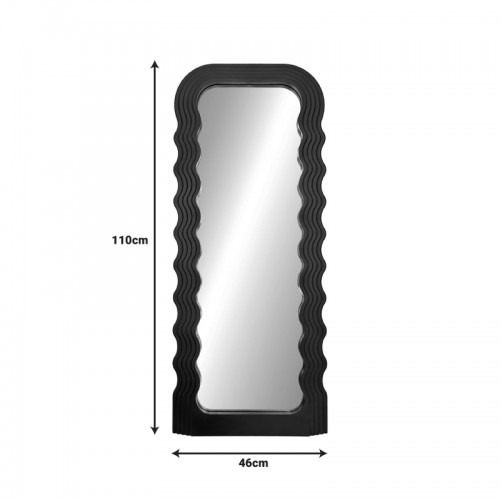 Καθρέπτης Maraya Inart μαύρο PP 46x3.2x110εκ - Image 3