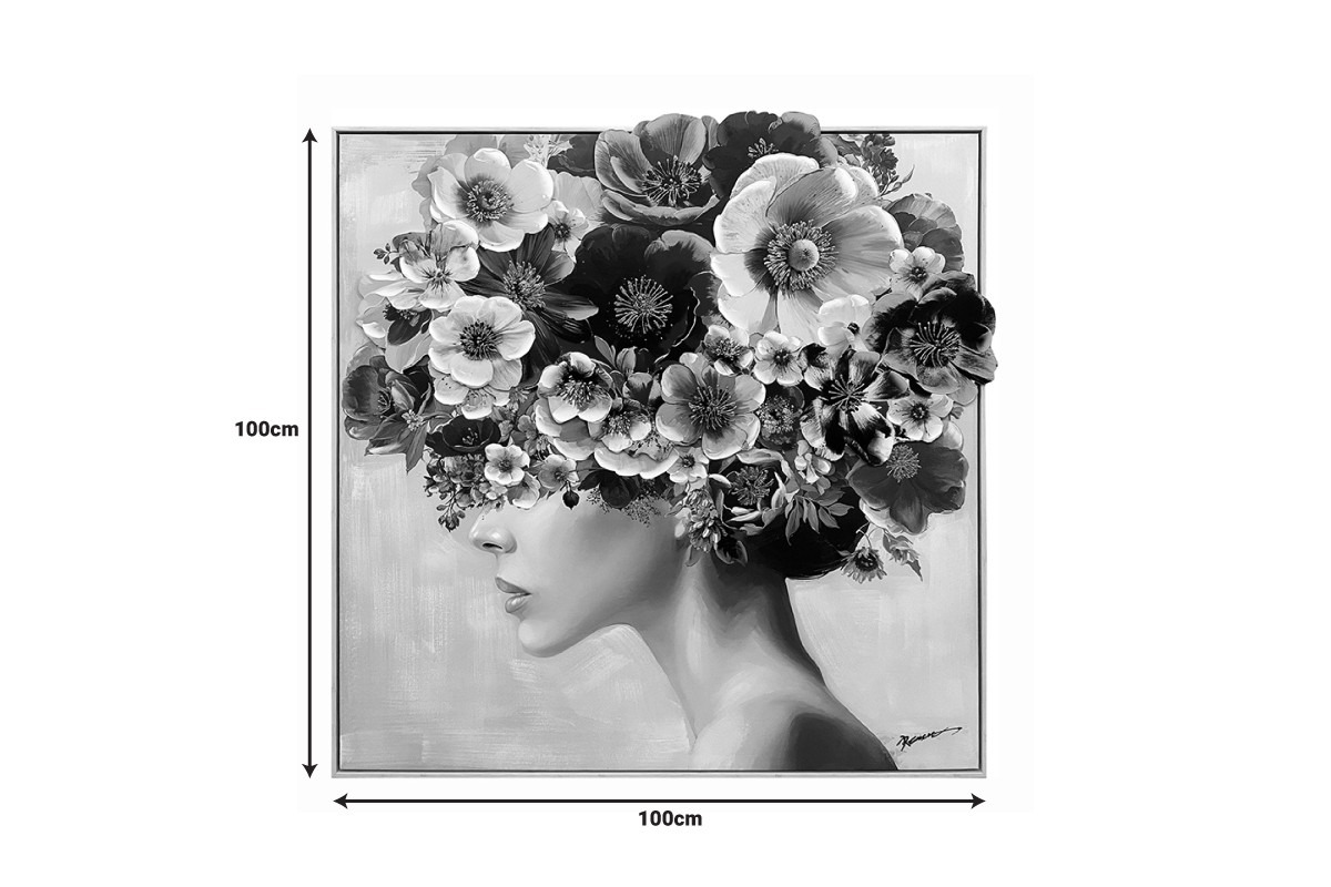 Πίνακας σε καμβά Mavare Ι 3D Inart με πλαίσιο 100x3.5x100εκ - Image 2