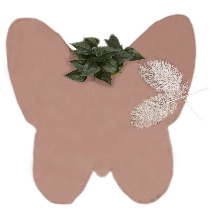 ΧΑΛΙ PUFFY JM7 DARK PINK BUTTERFLY ANTISLIP 120X120