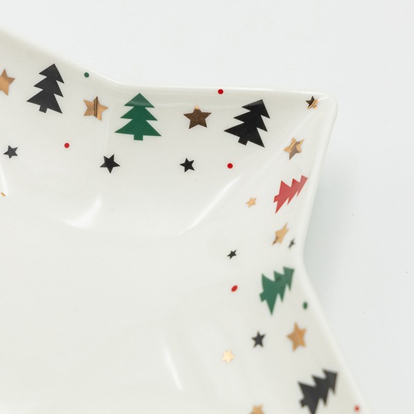 ΠΙΑΤΕΛΑ ΑΣΤΕΡΑΚΙ ΜΕ ΧΡΩΜΑΤΙΣΤΑ ΔΕΝΤΡΑΚΙΑ, 25cm