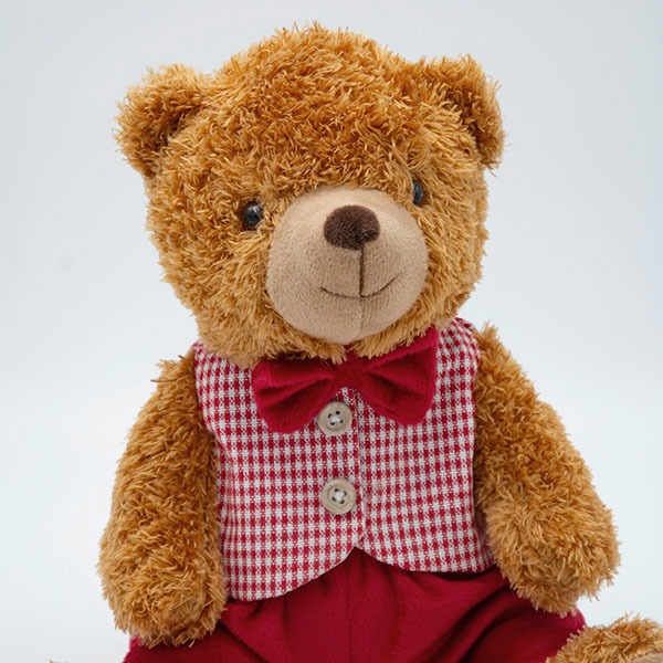 ΑΡΚΟΥΔΑΚΙ ΜΕ ΡΟΖ ΚΑΡΟ ΓΙΛΕΚΟ, ΚΑΘΙΣΤΟ, 23cm