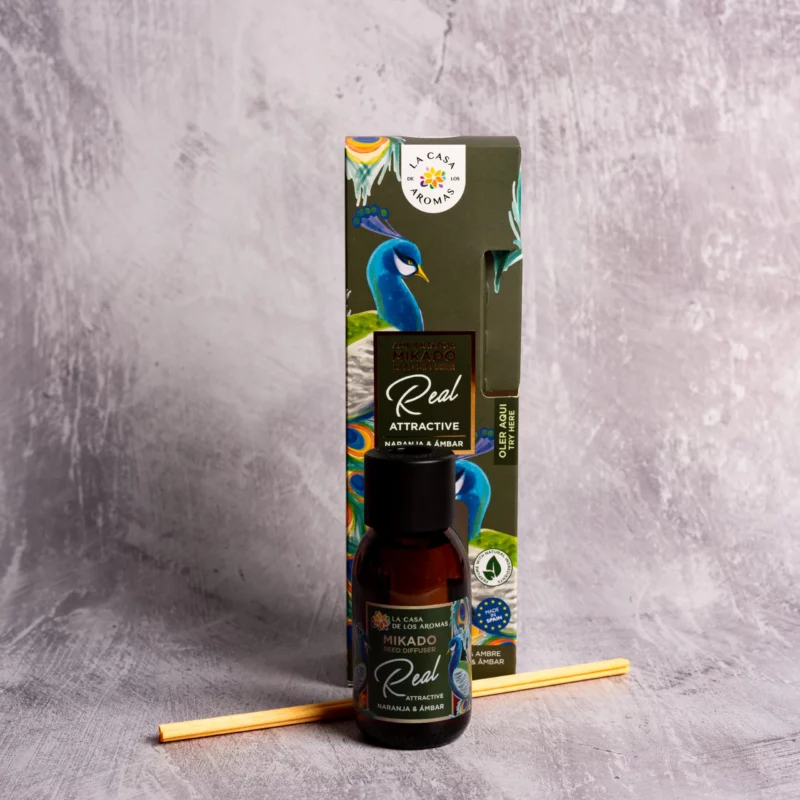 Αρωματικό χώρου με sticks amber & πορτοκάλι 95ml