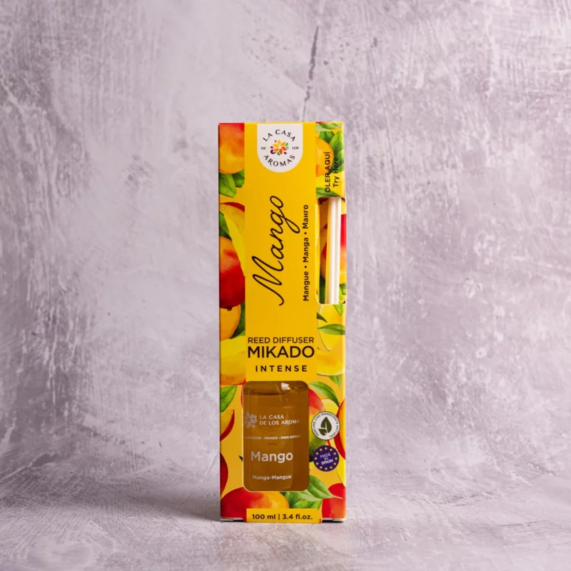 Αρωματικό χώρου με sticks mango σε γυάλινο μπουκάλι 100ml