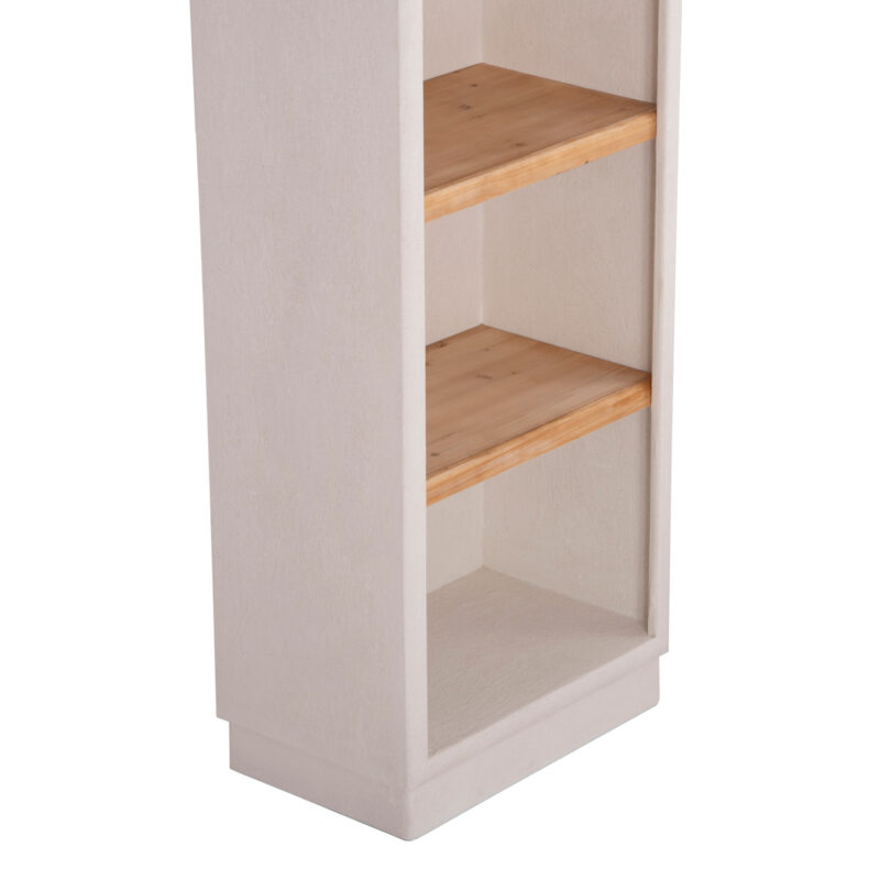 ΡΑΦΙΕΡΑ  MDF ΥΠΟΛΕΥΚΟ-ΡΑΦΙΑ ΞΥΛΟ ΕΛΑΤΟΥ ΦΥΣΙΚΟ 60x38,5x179Υεκ.