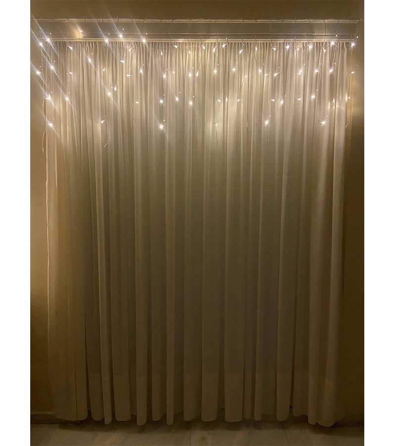 Χριστουγεννιάτικα φωτάκια led 280L ασύμμετρη βροχή σε θερμό λευκό χρώμα