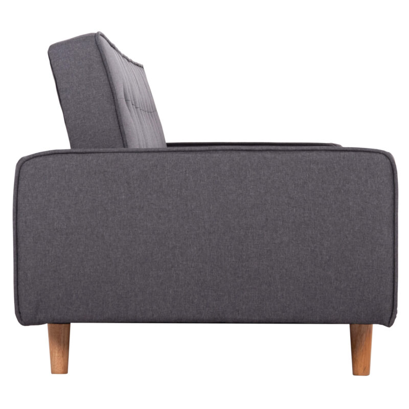 ΚΑΝΑΠΕΣ ΚΡΕΒΑΤΙ SALVADOR ΓΚΡΙ ΜΕ 2 ΠΛΑΙΝΑ ΜΑΞΙΛΑΡΙΑ 222x97x80Y εκ.