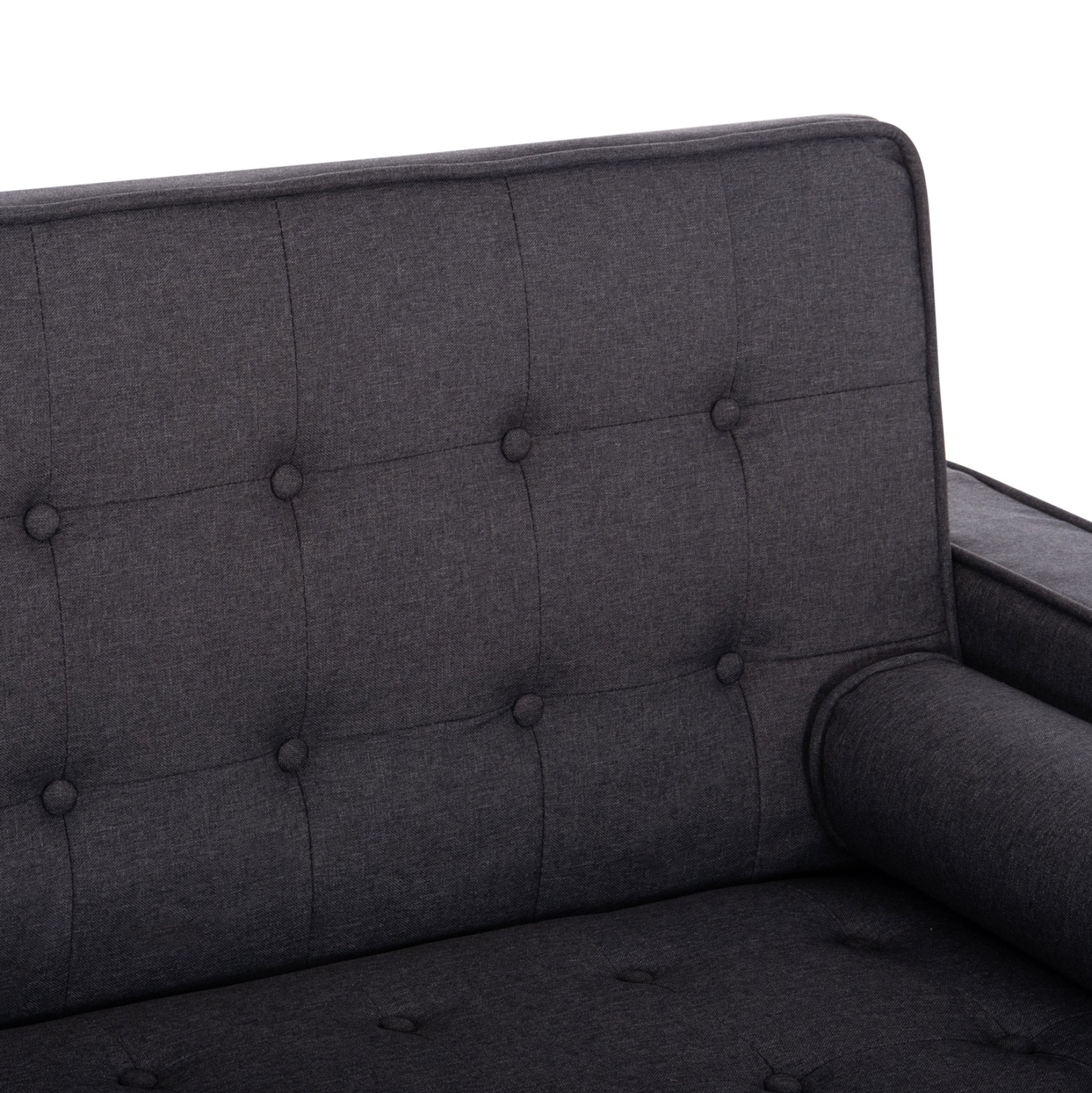 ΚΑΝΑΠΕΣ ΚΡΕΒΑΤΙ SALVADOR ΓΚΡΙ ΜΕ 2 ΠΛΑΙΝΑ ΜΑΞΙΛΑΡΙΑ 222x97x80Y εκ. - Image 7