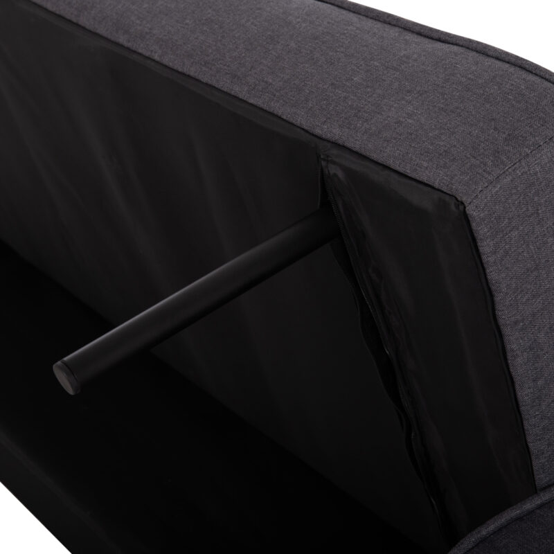 ΚΑΝΑΠΕΣ ΚΡΕΒΑΤΙ SALVADOR ΓΚΡΙ ΜΕ 2 ΠΛΑΙΝΑ ΜΑΞΙΛΑΡΙΑ 222x97x80Y εκ.