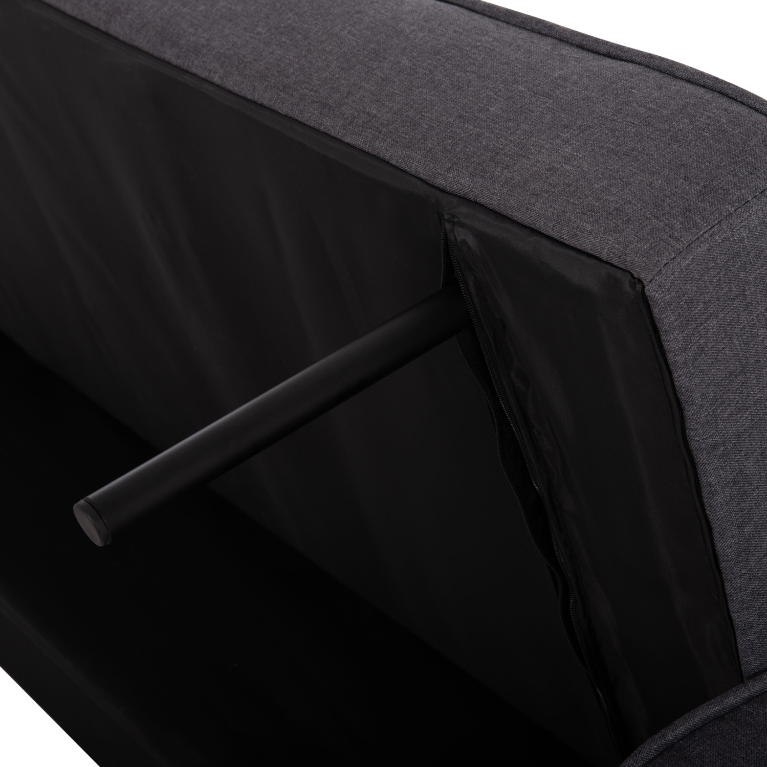 ΚΑΝΑΠΕΣ ΚΡΕΒΑΤΙ SALVADOR ΓΚΡΙ ΜΕ 2 ΠΛΑΙΝΑ ΜΑΞΙΛΑΡΙΑ 222x97x80Y εκ. - Image 10