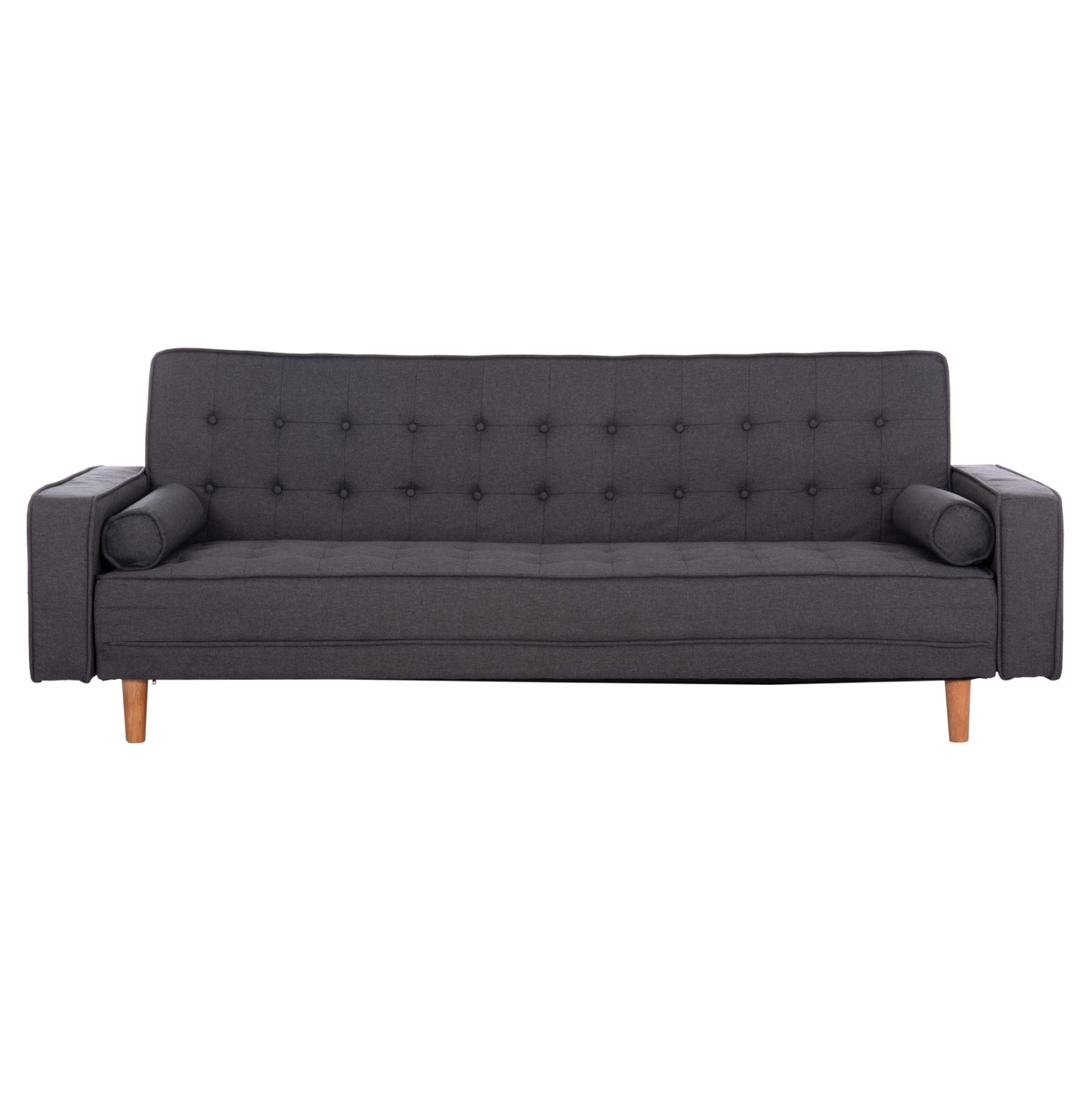 ΚΑΝΑΠΕΣ ΚΡΕΒΑΤΙ SALVADOR ΓΚΡΙ ΜΕ 2 ΠΛΑΙΝΑ ΜΑΞΙΛΑΡΙΑ 222x97x80Y εκ. - Image 4