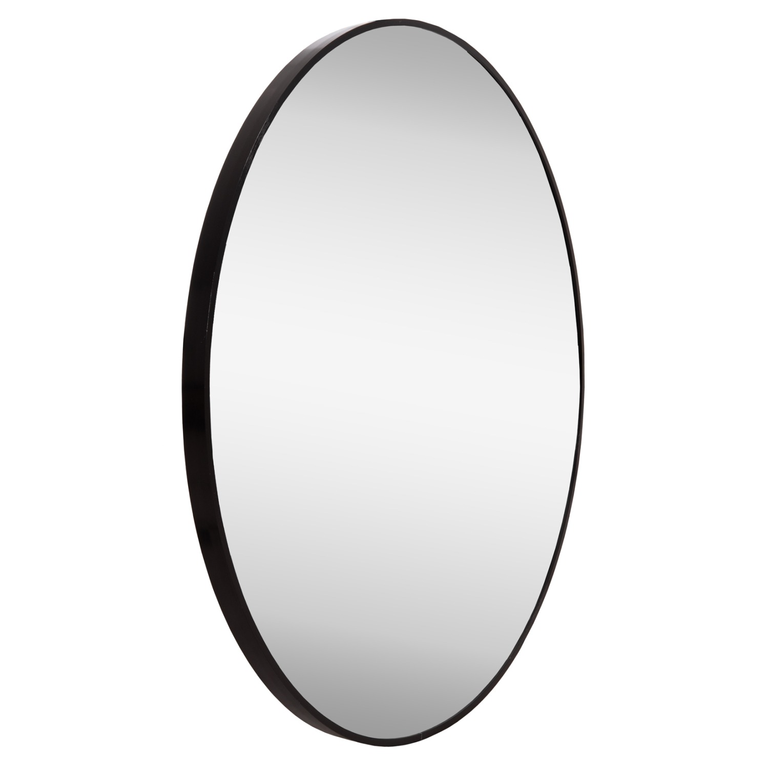 ΚΑΘΡΕΠΤΗΣ ΤΟΙΧΟΥ ARCHER ΠΛΑΙΣΙΟ ΣΤΡΟΓΓΥΛΟ ΑΛΟΥΜΙΝΙΟΥ ΜΑΥΡΟ Φ80εκ - Image 3