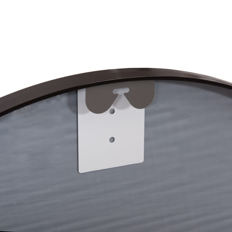 ΚΑΘΡΕΠΤΗΣ ΤΟΙΧΟΥ ARCHER ΠΛΑΙΣΙΟ ΣΤΡΟΓΓΥΛΟ ΑΛΟΥΜΙΝΙΟΥ ΜΑΥΡΟ Φ80εκ