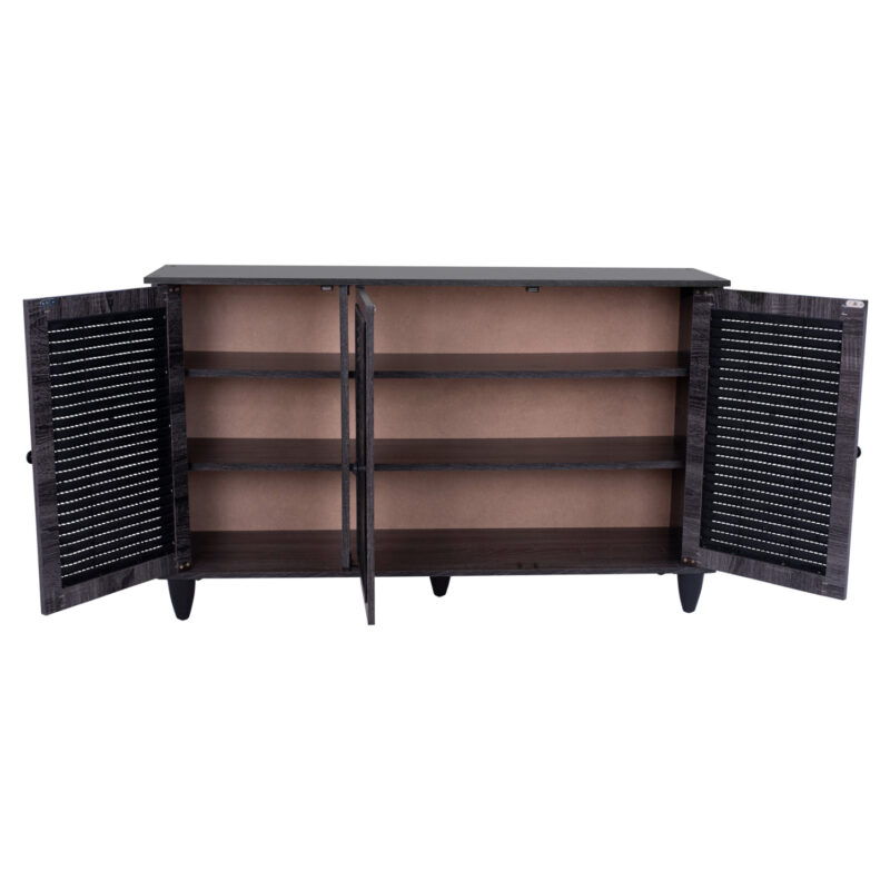 ΠΑΠΟΥΤΣΟΘΗΚΗ ΝΤΟΥΛΑΠΙ ΞΥΛ.3ΠΟΡΤΕΣ MCKENNA ΑΝΘΡΑΚΙ 112x30x68,5 cm