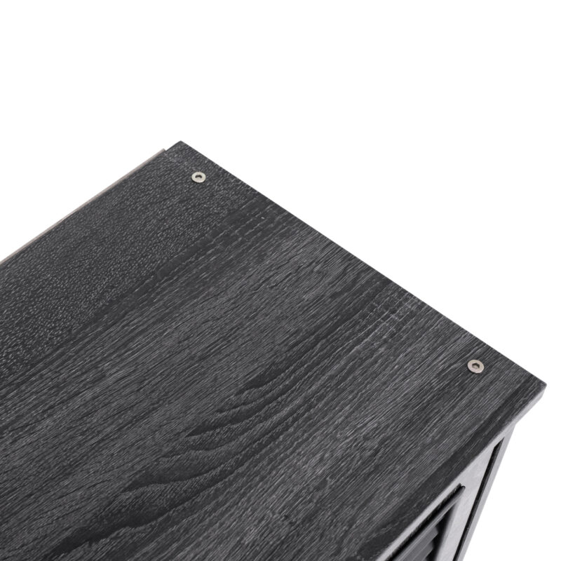 ΠΑΠΟΥΤΣΟΘΗΚΗ ΝΤΟΥΛΑΠΙ ΞΥΛ.3ΠΟΡΤΕΣ MCKENNA ΑΝΘΡΑΚΙ 112x30x68,5 cm