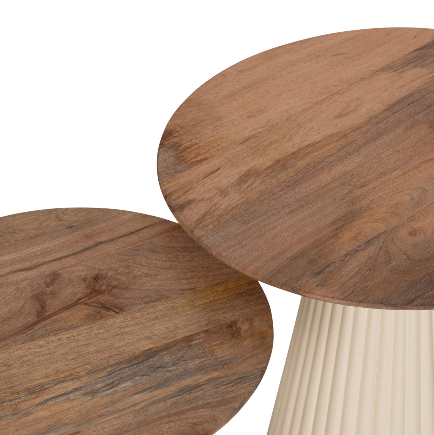 ΤΡΑΠΕΖΙA ΣΑΛΟΝΙΟΥ 2ΤΜΧ ΜΕΤΑΛ.ΒΑΣΗ ΕΚΡΟΥ-ΣΤΡΟΓΓΥΛΟ TOP MANGO Φ40 & Φ48 - Image 4