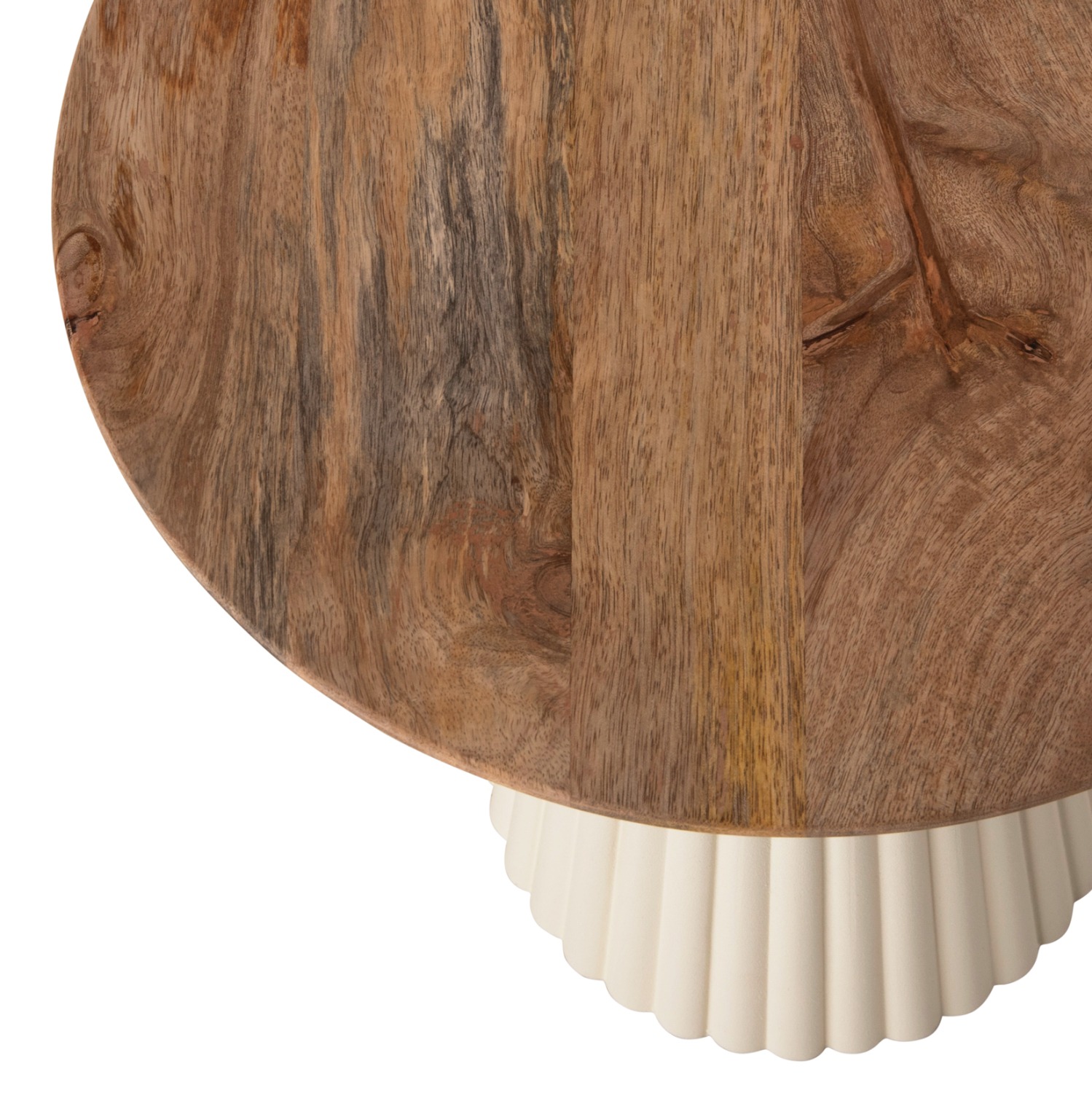 ΤΡΑΠΕΖΙA ΣΑΛΟΝΙΟΥ 2ΤΜΧ ΜΕΤΑΛ.ΒΑΣΗ ΕΚΡΟΥ-ΣΤΡΟΓΓΥΛΟ TOP MANGO Φ40 & Φ48 - Image 5