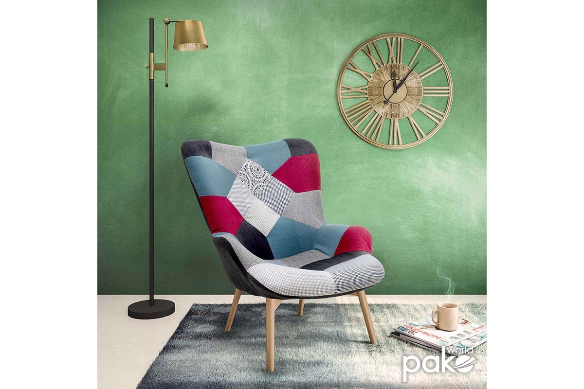 Πολυθρόνα Kido υφασμάτινη χρώμα patchwork - Image 2