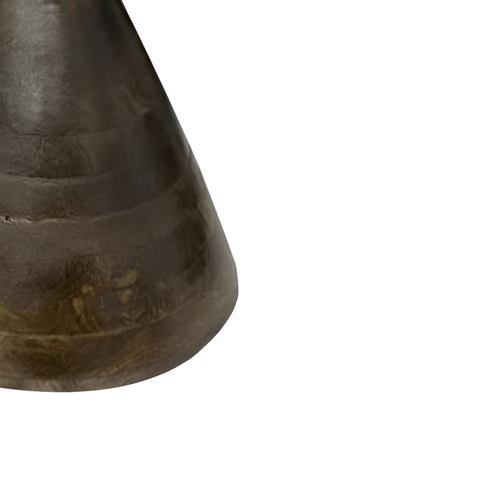 Βοηθητικό τραπέζι Spello Inart μασίφ mango ξύλο σε καρυδι απόχρωση Φ38x46εκ - Image 4