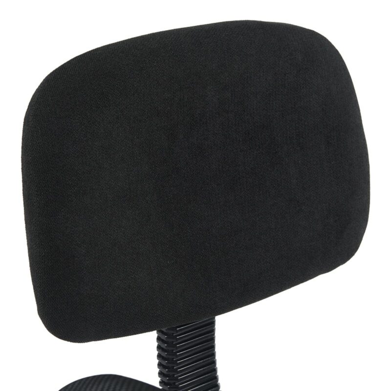 Καρέκλα ρεσεψιόν Icina ύφασμα σε μαύρη απόχρωση 58x54x102-123εκ