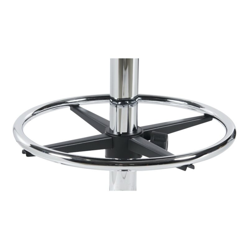 Καρέκλα ρεσεψιόν Icina ύφασμα σε μαύρη απόχρωση 58x54x102-123εκ