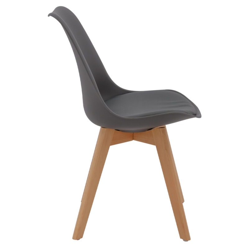 ΚΑΡΕΚΛΑ VEGAS ΠΟΔΙΑ ΟΞΙΑΣ-ΚΑΘΙΣΜΑ P.P. ΣΚΟΥΡΟ ΓΚΡΙ 45x56x80Υεκ.