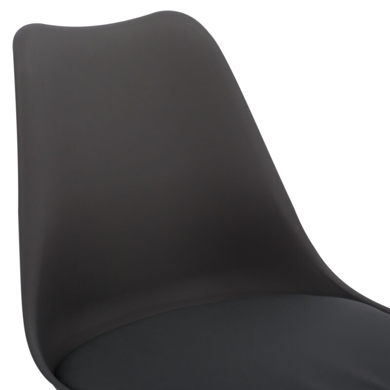 ΚΑΡΕΚΛΑ VEGAS ΠΟΔΙΑ ΟΞΙΑΣ-ΚΑΘΙΣΜΑ P.P. ΣΚΟΥΡΟ ΓΚΡΙ 45x56x80Υεκ.