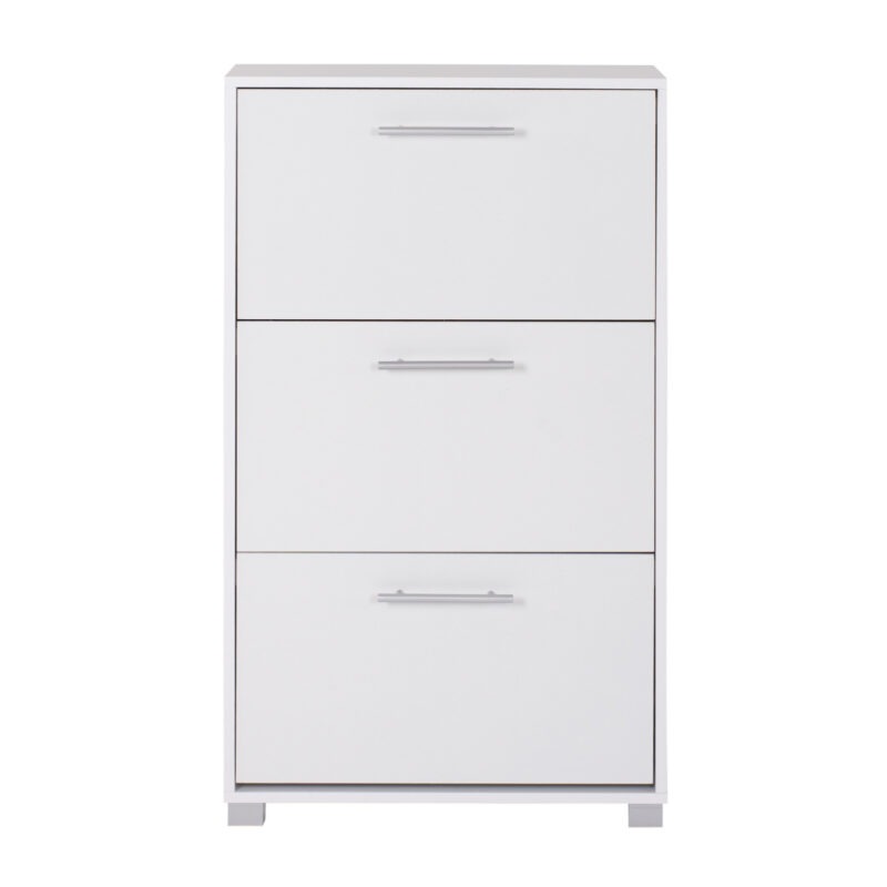 ΠΑΠΟΥΤΣΟΘΗΚΗ ΜΕΛΑΜΙΝΗΣ 3ΘΕΣΕΩΝ DAVINA ΛΕΥΚΗ 62Χ24Χ110Υ εκ.