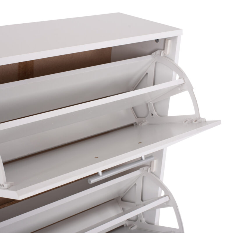 ΠΑΠΟΥΤΣΟΘΗΚΗ ΜΕΛΑΜΙΝΗΣ 3ΘΕΣΕΩΝ DAVINA ΛΕΥΚΗ 62Χ24Χ110Υ εκ.