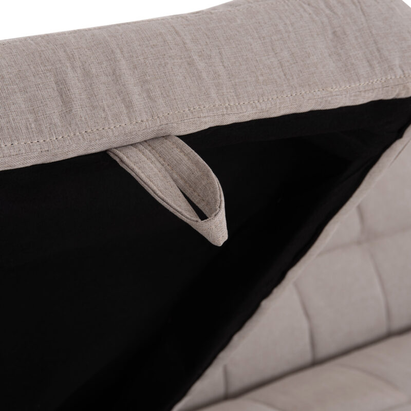 ΓΩΝΙΑΚΟΣ ΚΑΝΑΠΕΣ-ΚΡΕΒΑΤΙ ΑΝΑΣΤΡΕΨΙΜΟΣ NEZU ΜΠΕΖ ΥΦΑΣΜΑ 210x140x78Υεκ.