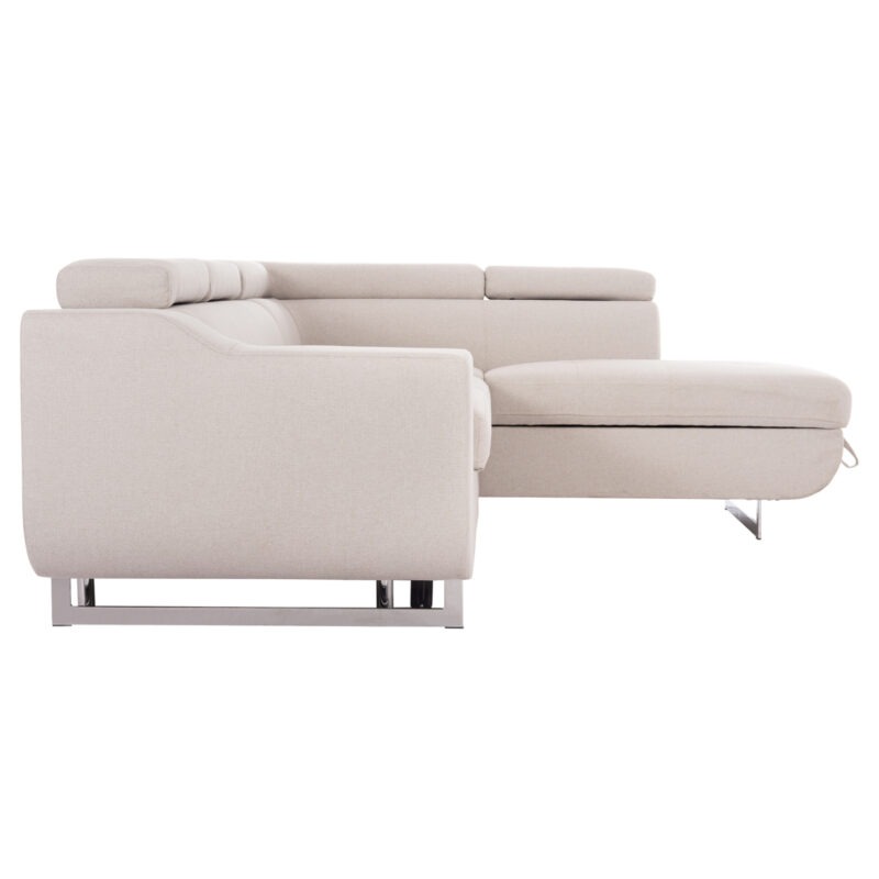 ΓΩΝΙΑΚΟΣ ΚΑΝΑΠΕΣ-ΚΡΕΒΑΤΙ ΜΕ ΑΠΟΘ.ΧΩΡΟ ENCORE(R) ΜΠΕΖ ΥΦΑΣΜΑ 285x205x90Υεκ.