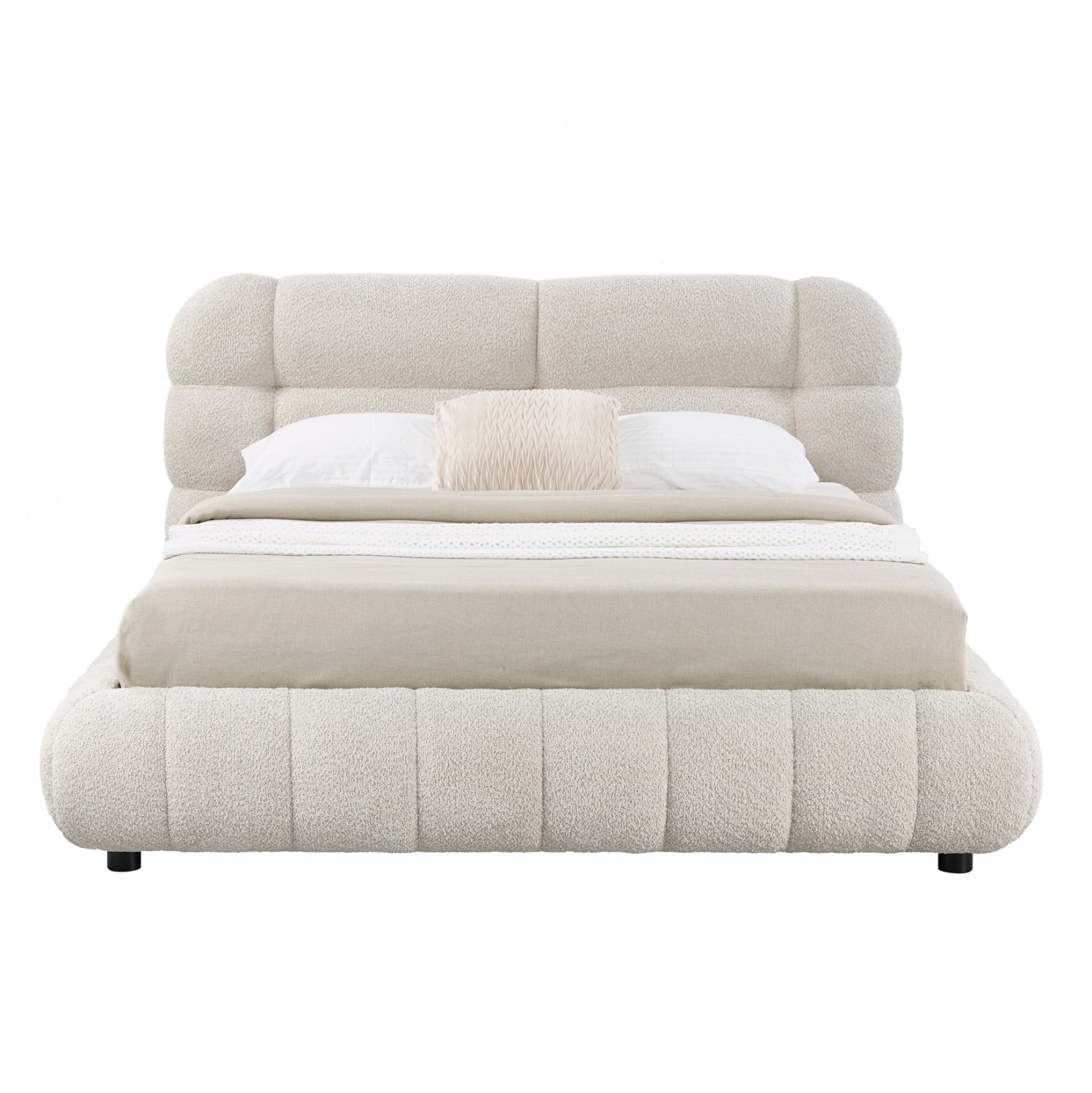 ΚΡΕΒΑΤΙ ΜΕ ΑΠΟΘ.ΧΩΡΟ MOLEN ΜΠΕΖ ΜΠΟΥΚΛΕ ΥΦΑΣΜΑ--ΓΙΑ ΣΤΡΩΜΑ 160x200εκ - Image 4