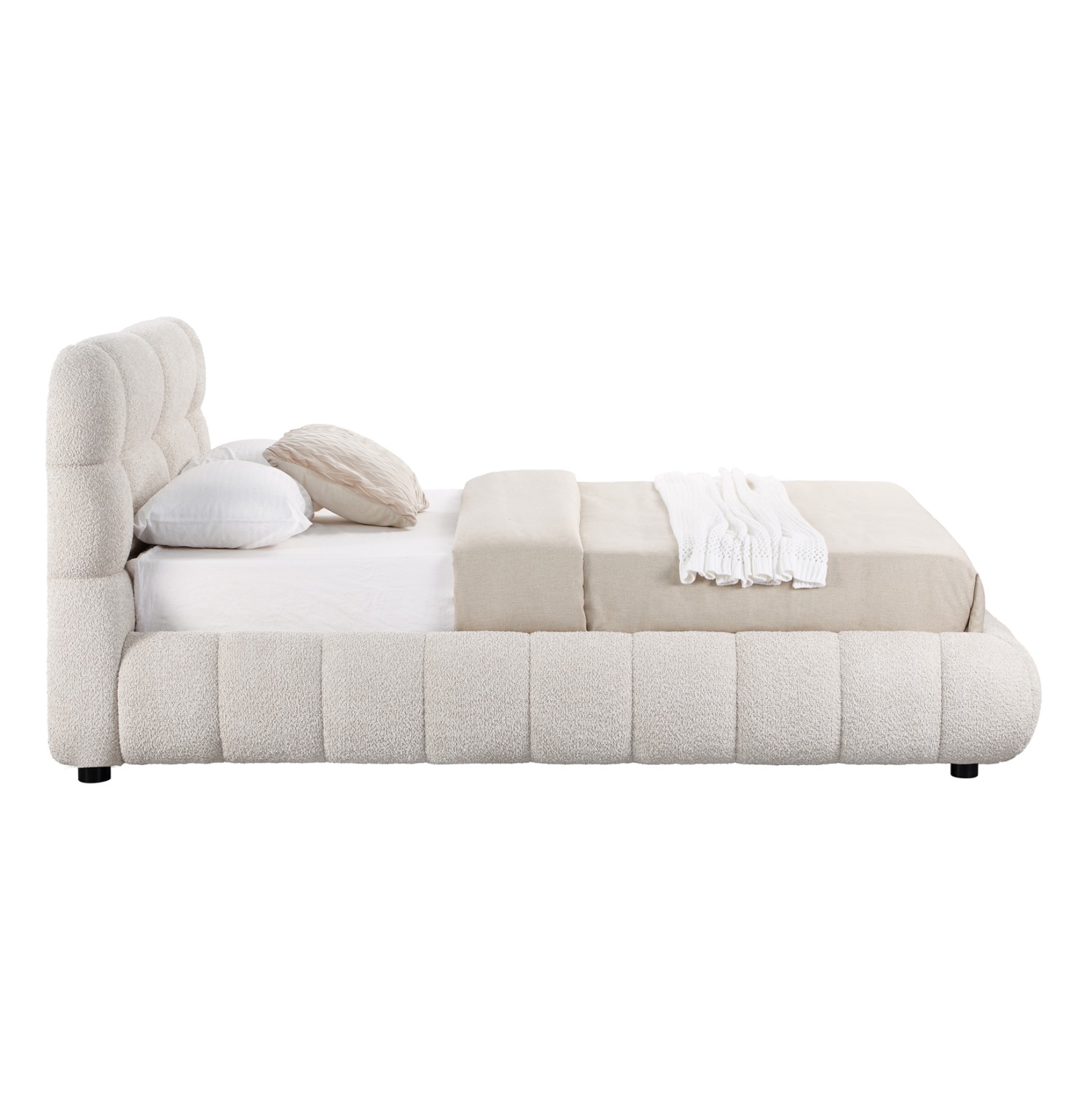 ΚΡΕΒΑΤΙ ΜΕ ΑΠΟΘ.ΧΩΡΟ MOLEN ΜΠΕΖ ΜΠΟΥΚΛΕ ΥΦΑΣΜΑ--ΓΙΑ ΣΤΡΩΜΑ 160x200εκ - Image 5