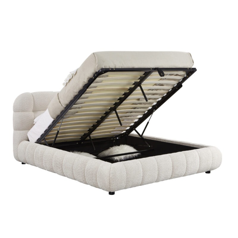 ΚΡΕΒΑΤΙ ΜΕ ΑΠΟΘ.ΧΩΡΟ MOLEN ΜΠΕΖ ΜΠΟΥΚΛΕ ΥΦΑΣΜΑ--ΓΙΑ ΣΤΡΩΜΑ 160x200εκ