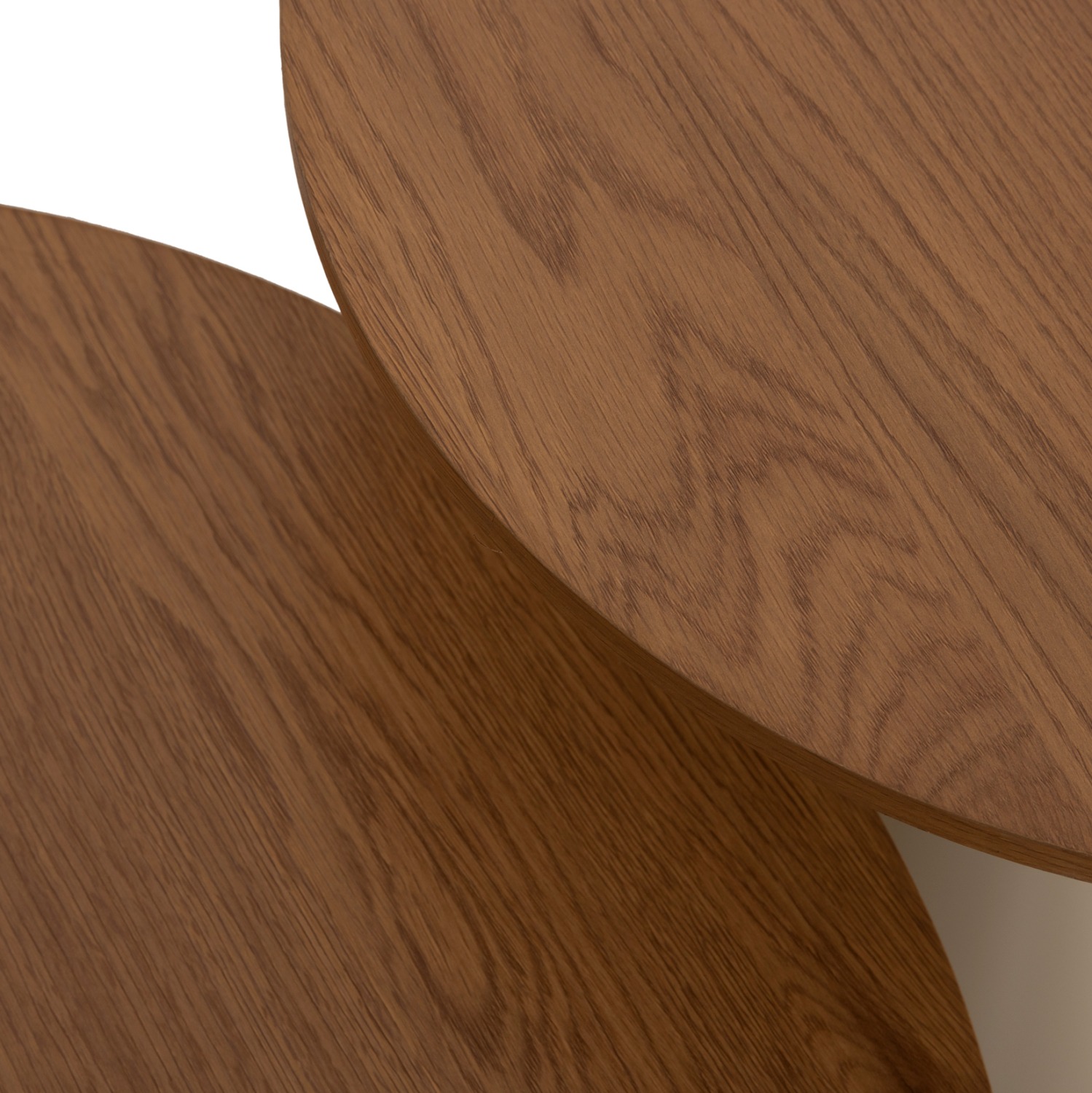 ΣΕΤ 2 ΤΡΑΠΕΖΙΑ ΣΑΛΟΝΙΟΥ JENNEL(X) ΜΕΤΑΛΛΟ ΣΑΜΠΑΝΙ--MDF ΣΕ ΦΥΣΙΚΟ Φ50εκ & Φ70εκ - Image 6