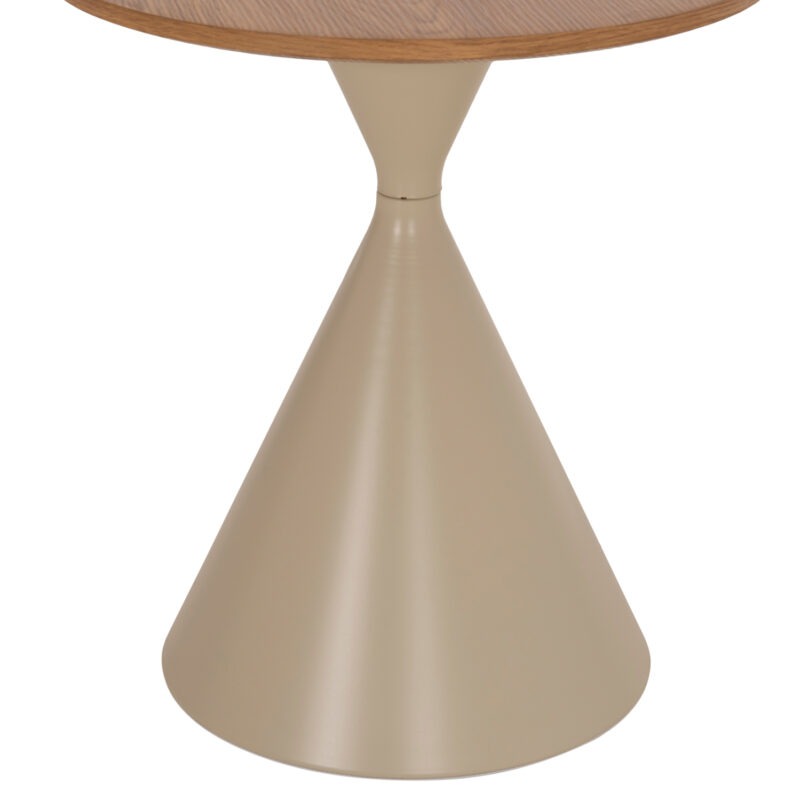 ΣΕΤ 2 ΤΡΑΠΕΖΙΑ ΣΑΛΟΝΙΟΥ JENNEL(X) ΜΕΤΑΛΛΟ ΣΑΜΠΑΝΙ--MDF ΣΕ ΦΥΣΙΚΟ Φ50εκ & Φ70εκ