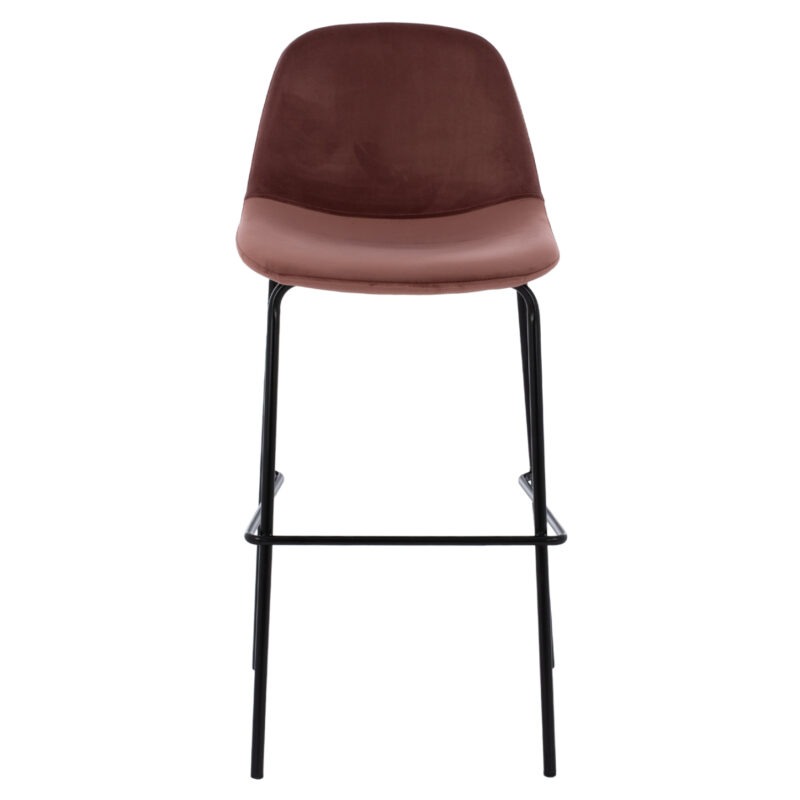 ΣΚΑΜΠΟ ΒΕΛΟΥΔΟ ΣΑΠΙΟ ΜΗΛΟ ΚΑΙ ΜΕΤΑΛΛΙΚΟ ΣΚΕΛΕΤΟ VINCENT 56,5Χ47Χ106 εκ.